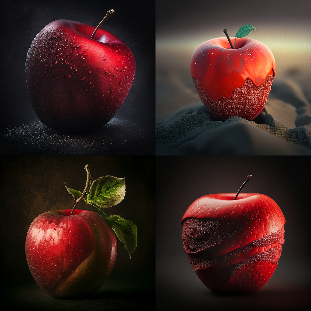 a red apple